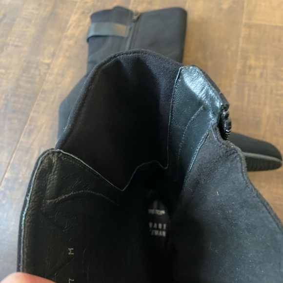 Stuart Weizman Black Nylon mid calf boots - Picture 8 of 13